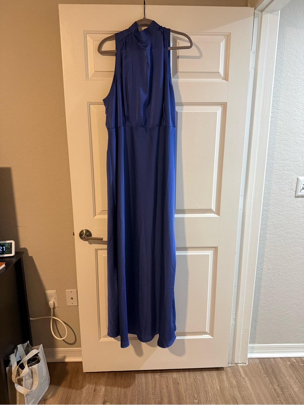 Lulu's Sleeveless Maxi Dress in Cobalt Blue